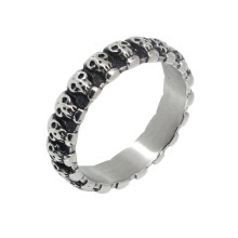 Guangzhou Ractory Wholesale Steel Biker Skull Ring Jewelry